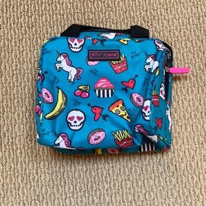 Betsey Johnson lunch box with plastic sandwich box included. Clean never used.